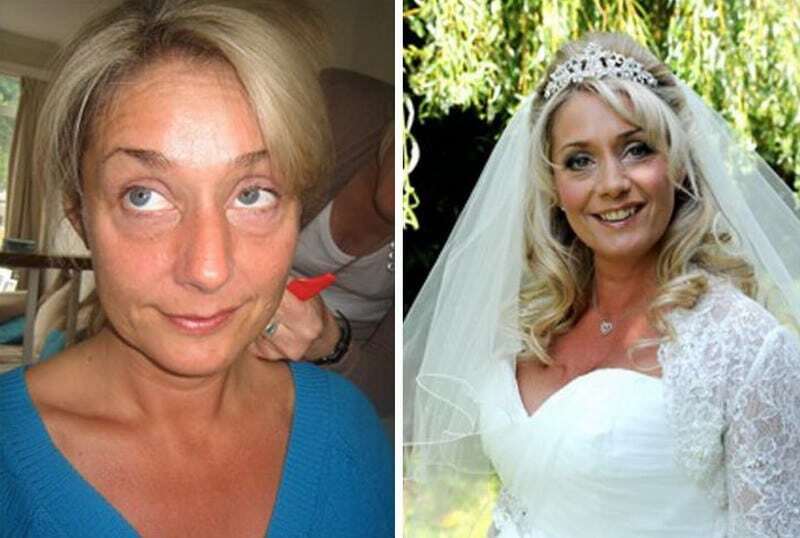Чудеса преображения: невесты до и после макияжа