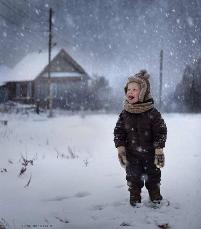15 потрясающих зимних фото о счастливом детстве в деревне