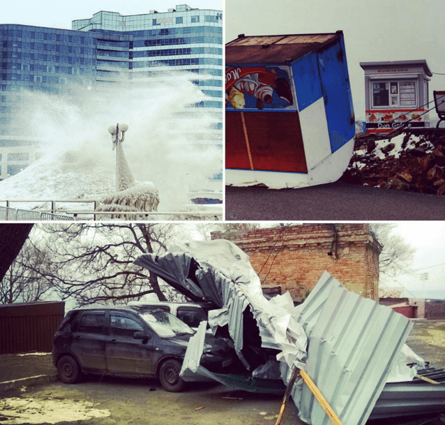 Вітерець колише арматуру: ураган перетворив Владивосток в "аеротрубу". Фото і відео стихії
