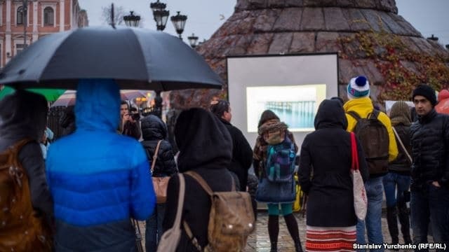 У Києві пройшла акція на підтримку засудженого в Росії кримчанина