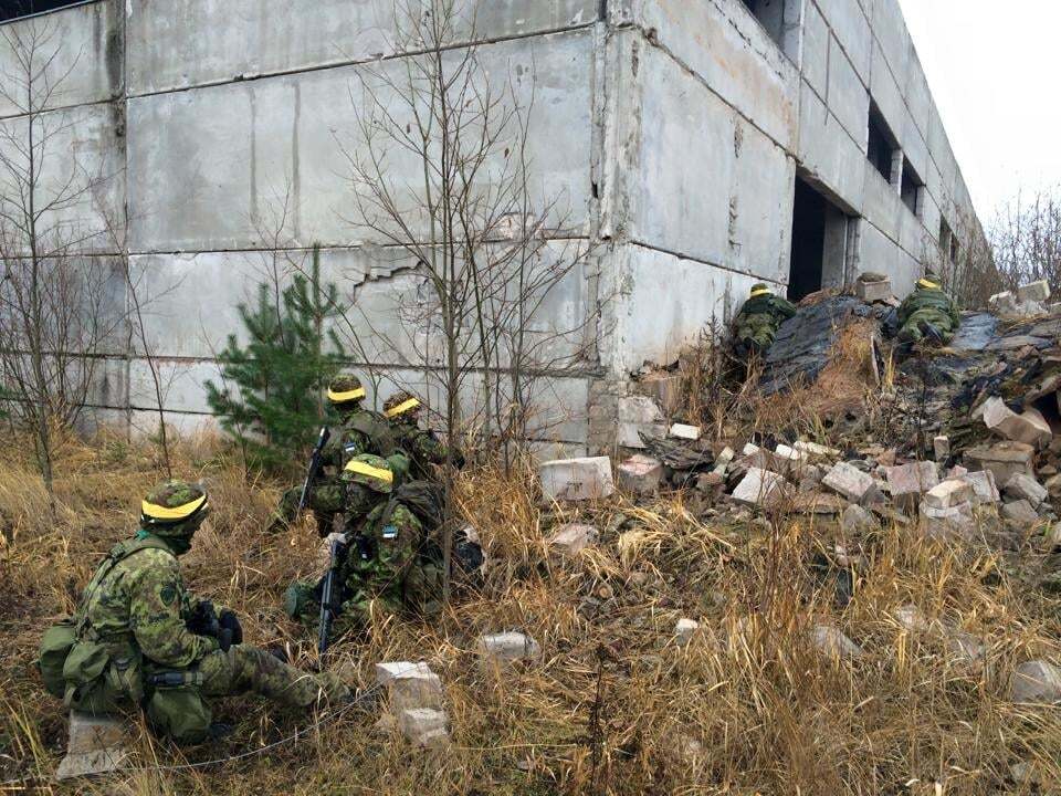 Естонські силовики відрепетирували боротьбу з "зеленими чоловічками" з Росії: фотофакт