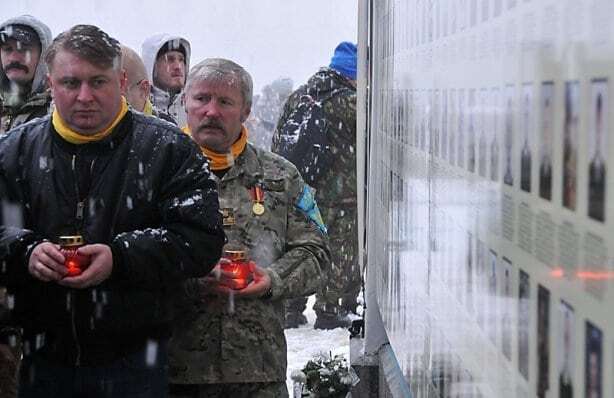 В Михайловском соборе отметили годовщину самообороны Майдана