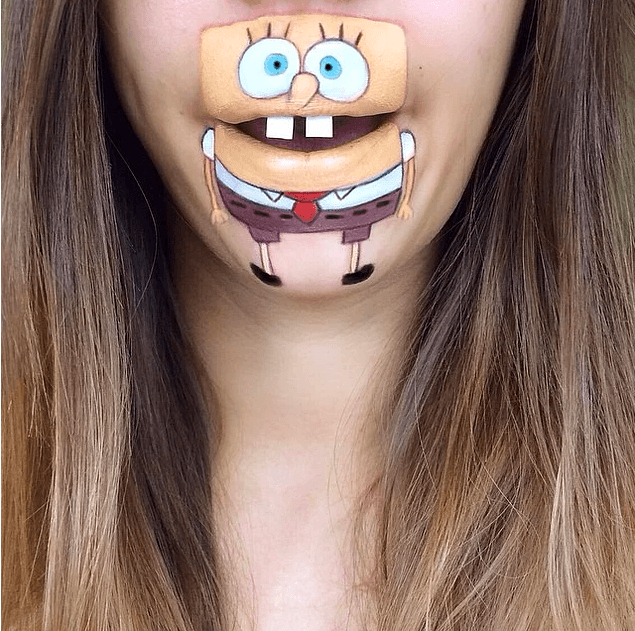 Мультяшки на губах: фото 15 веселых персонажей, которые оживают на лице
