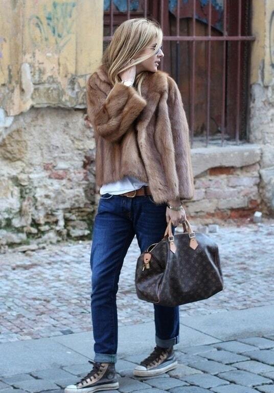 С чем носить куртку из норки: 15 стильных идей