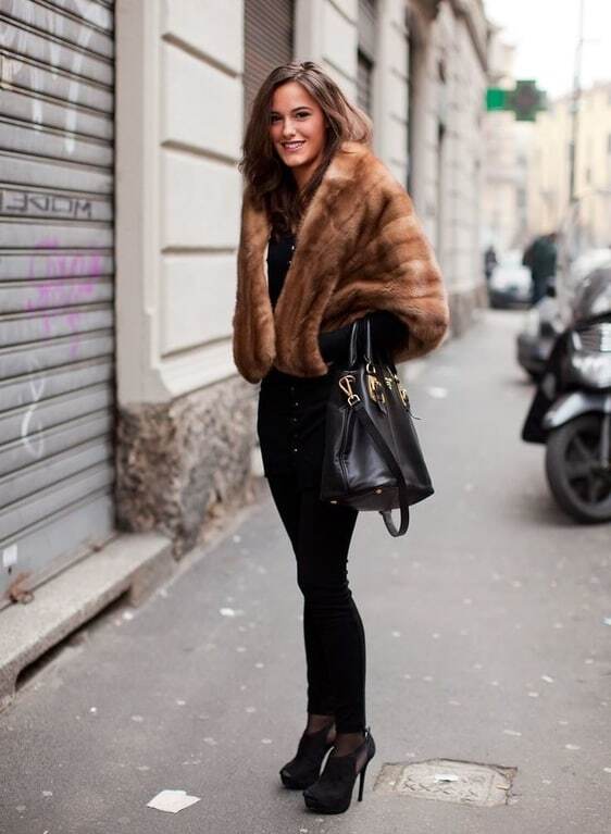 С чем носить куртку из норки: 15 стильных идей