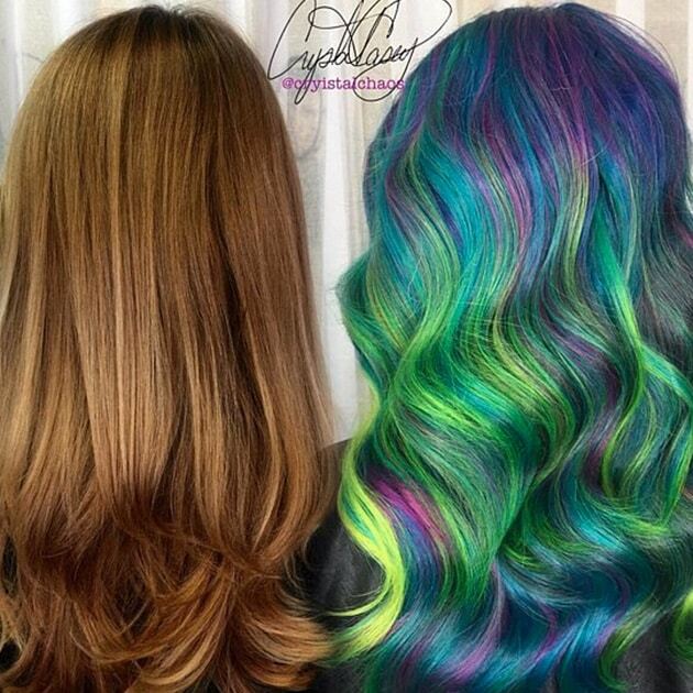 Северное сияние: самый модный цвет волос этой зимой 