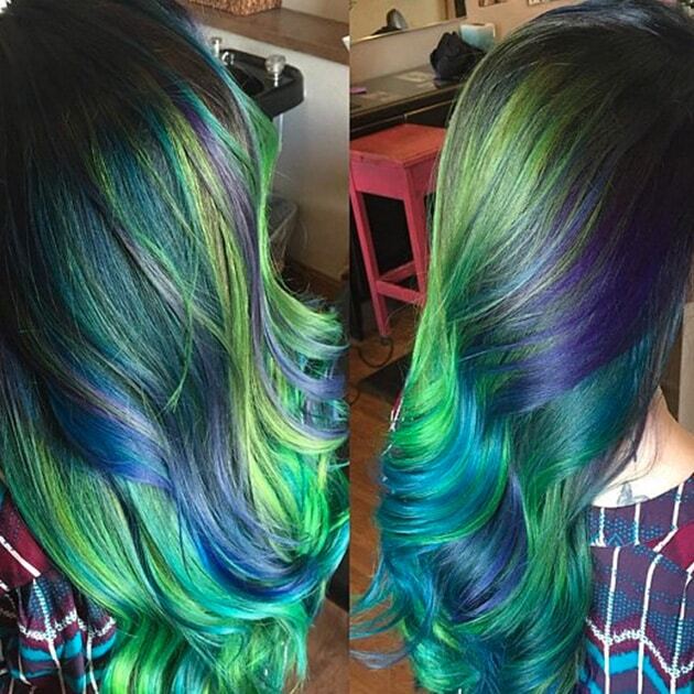 Северное сияние: самый модный цвет волос этой зимой 