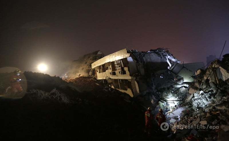 В Китае произошел оползень: 22 дома рухнули, 41 человек пропал без вести