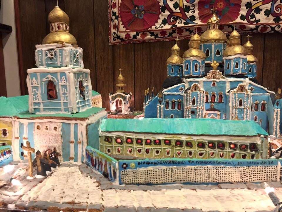 У США київський Михайлівський собор зробили з різдвяного печива