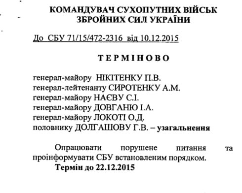 СБУ запросила данные о военных, которые могут участвовать в блокаде Крыма 