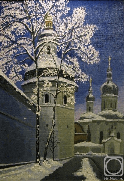 Зимовий Київ очима художника: опубліковані фото магічних картин