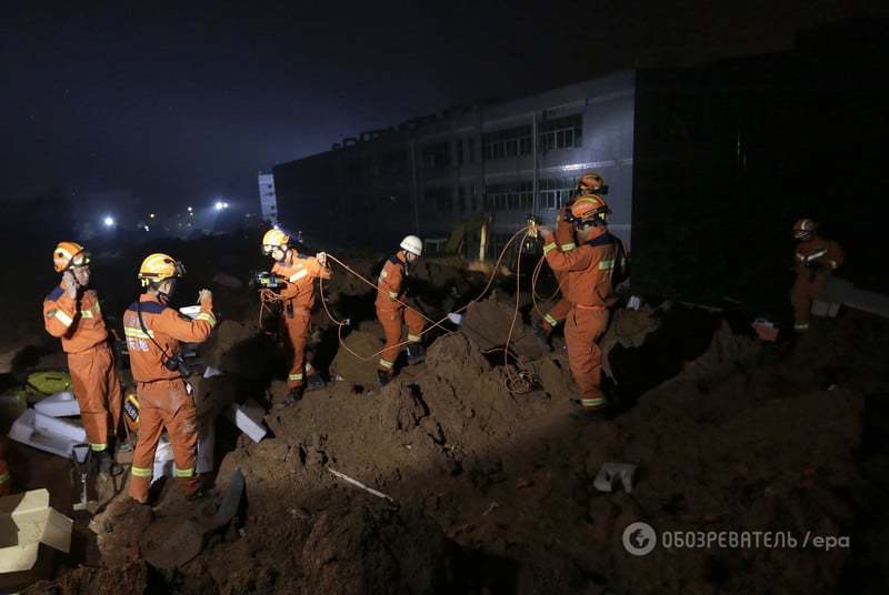 Оползень в Китае: под завалами пропали более 90 человек