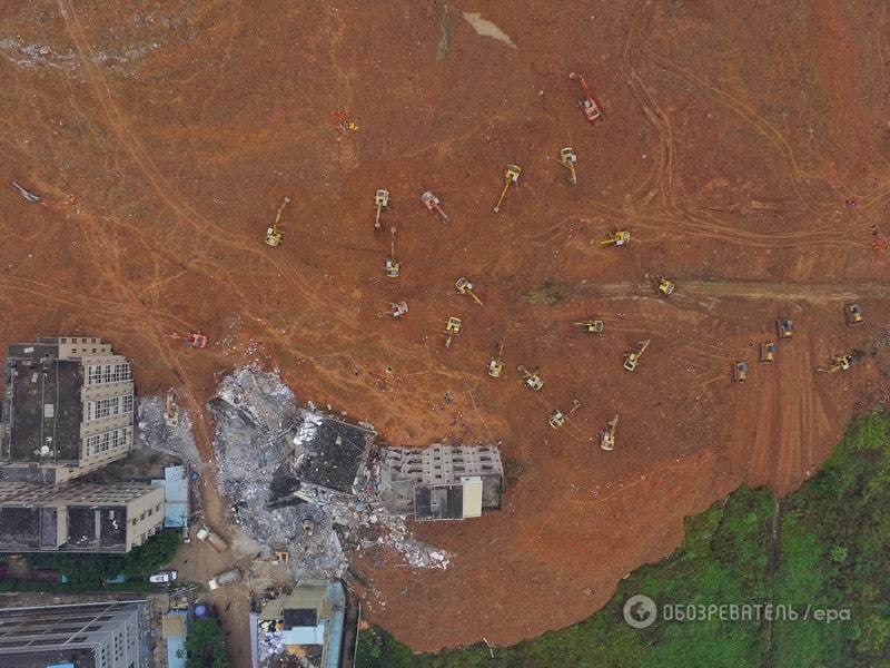 Оползень в Китае: под завалами пропали более 90 человек