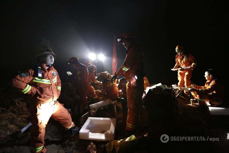 Оползень в Китае: под завалами пропали более 90 человек