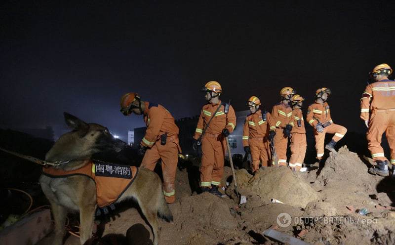 Оползень в Китае: под завалами пропали более 90 человек