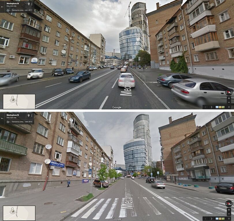 Как изменился Киев за четыре года: в сети сравнили панорамы города