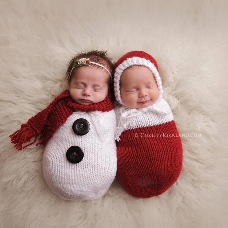 К Новому году готовы: 15 фото новорожденных, которые заставят вас улыбнуться  