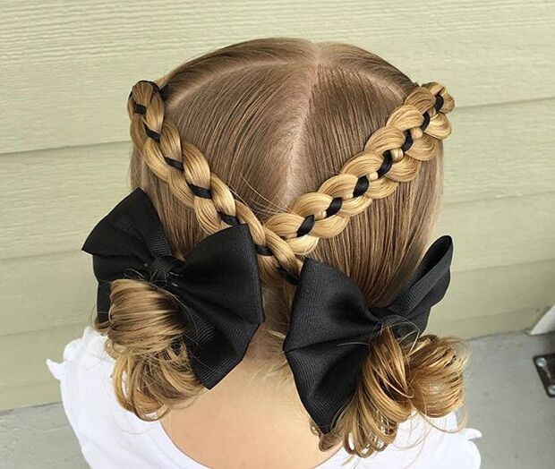 Коса с лентой - это модно: лучшие видеоуроки и пошаговые мастер-классы