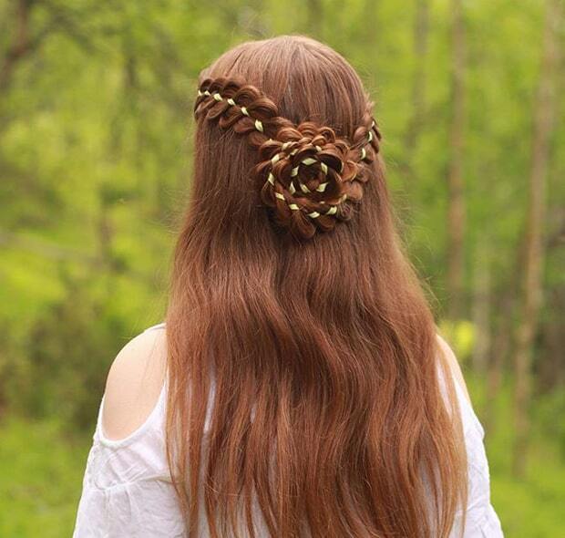 Коса с лентой - это модно: лучшие видеоуроки и пошаговые мастер-классы