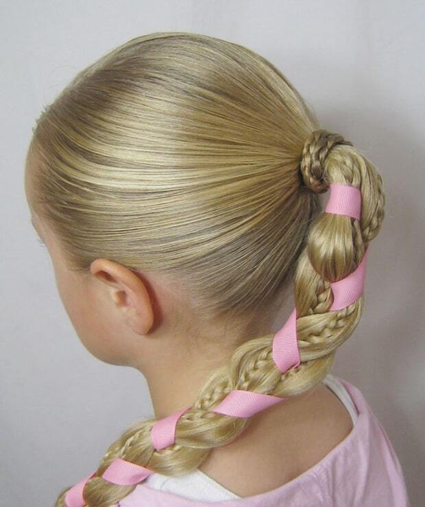 Коса с лентой - это модно: лучшие видеоуроки и пошаговые мастер-классы