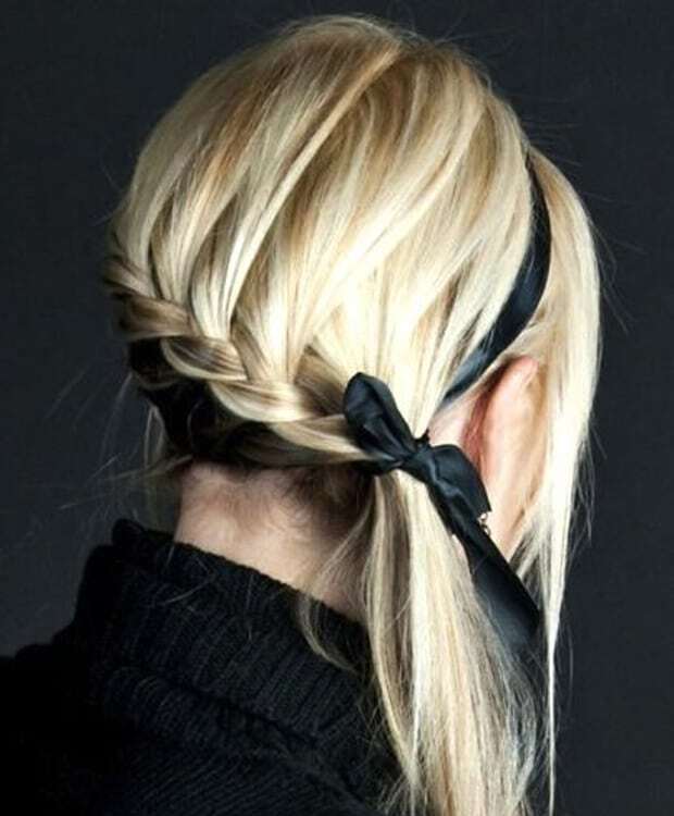 Коса с лентой - это модно: лучшие видеоуроки и пошаговые мастер-классы