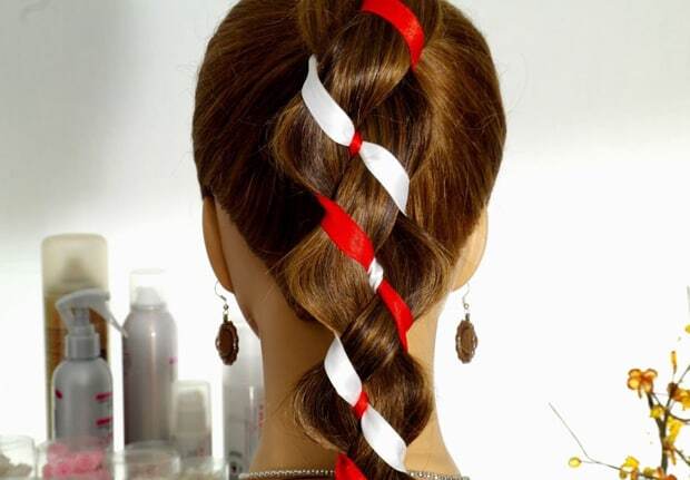 Коса с лентой - это модно: лучшие видеоуроки и пошаговые мастер-классы