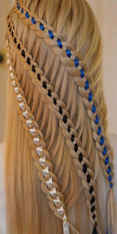 Коса с лентой - это модно: лучшие видеоуроки и пошаговые мастер-классы