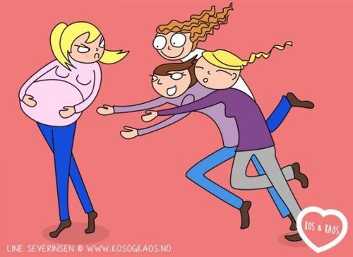 Ироничные комиксы о беременности, нарисованные мамой