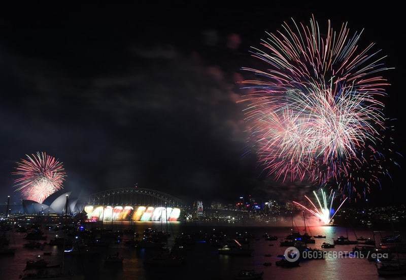 Happy New Year: Австралия встретила Новый год неимоверным салютом