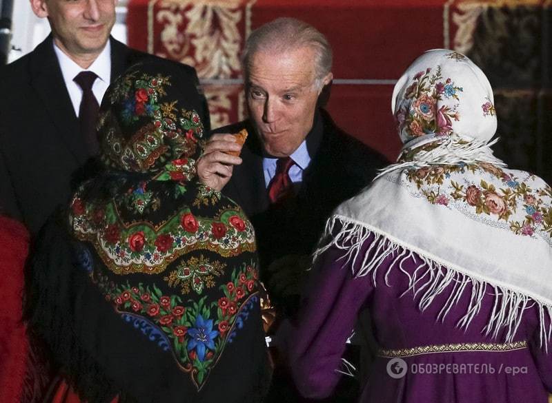 В Киеве встретили вице-президента США Джо Байдена: фотофакт