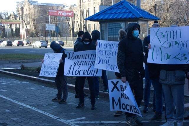 Гроб для Путина: россияне в Киеве требовали независимости от Москвы. Фоторепортаж