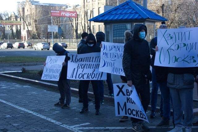 Труна для Путіна: росіяни в Києві вимагали незалежності від Москви. Фоторепортаж