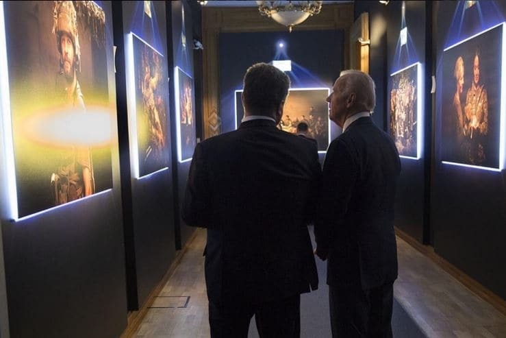 Фотограф показал закулисье визита Байдена в Киев: Фоторепортаж 
