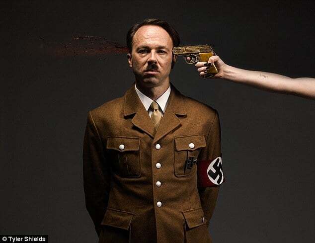 Смерть фюрера: актер воссоздал "самоубийство" Гитлера - фотофакт