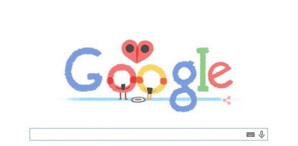 Google сделал специальный Doodle ко Дню святого Валентина