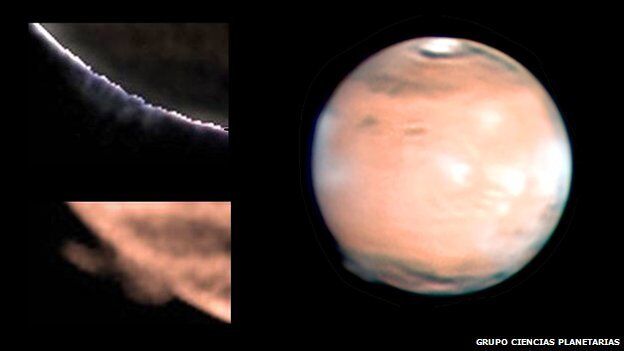 Астрономы заметили на Марсе загадочное "облако"