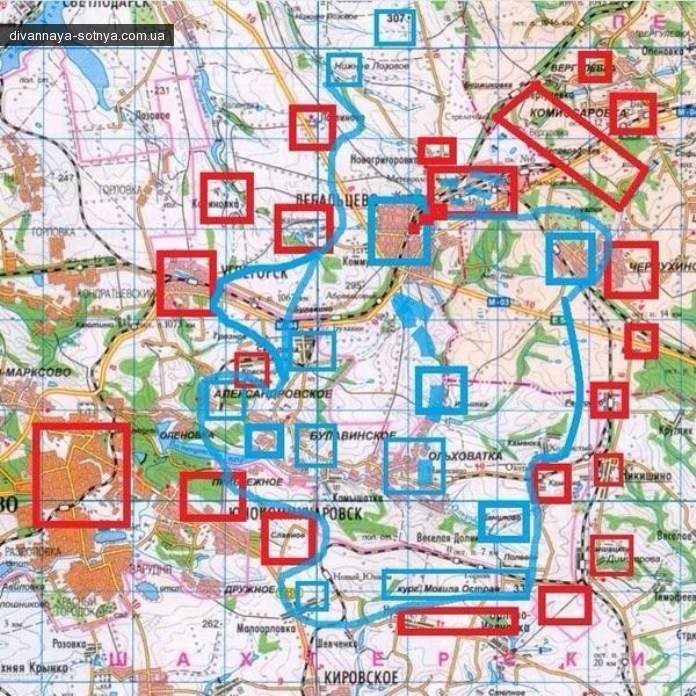 Дорога для виходу - є: оприлюднена карта боїв в Дебальцеве