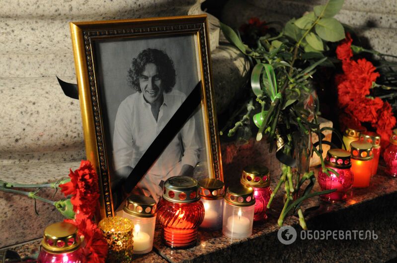 На Майдане почтили память погибшего в ДТП Кузьмы Скрябина: фоторепортаж