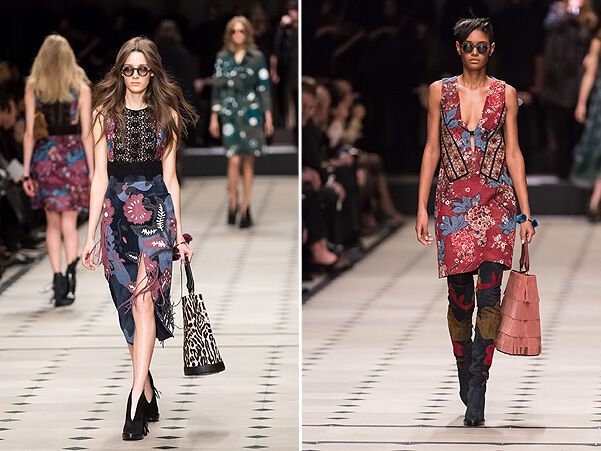 Показ Burberry Prorsum: бахрома и стиль 70-ых возвращаются