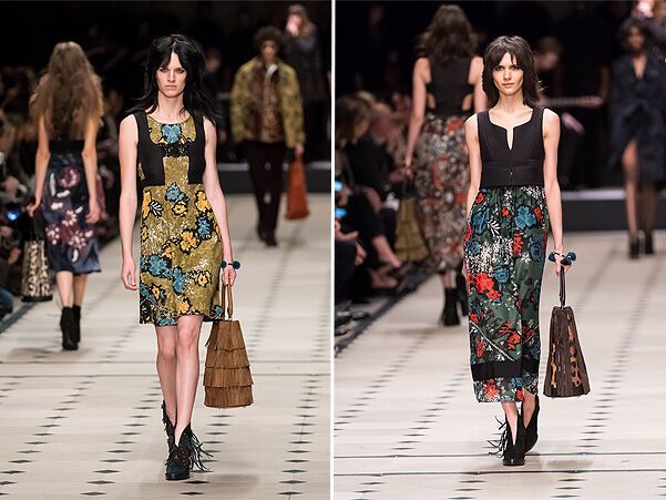 Показ Burberry Prorsum: бахрома и стиль 70-ых возвращаются