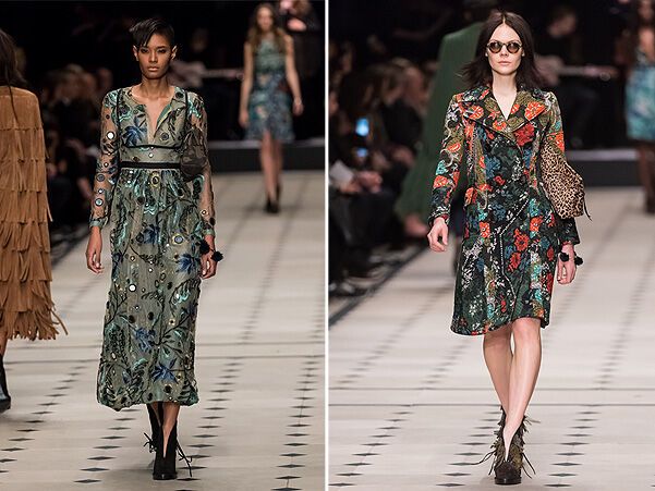 Показ Burberry Prorsum: бахрома и стиль 70-ых возвращаются