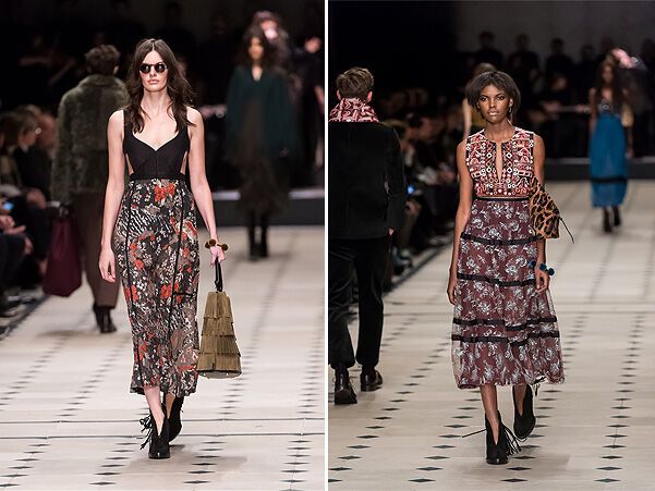 Показ Burberry Prorsum: бахрома и стиль 70-ых возвращаются