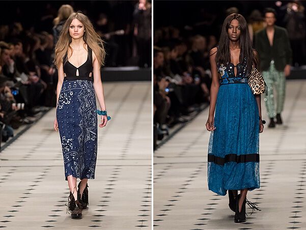 Показ Burberry Prorsum: бахрома и стиль 70-ых возвращаются