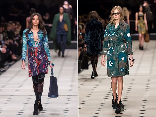 Показ Burberry Prorsum: бахрома и стиль 70-ых возвращаются