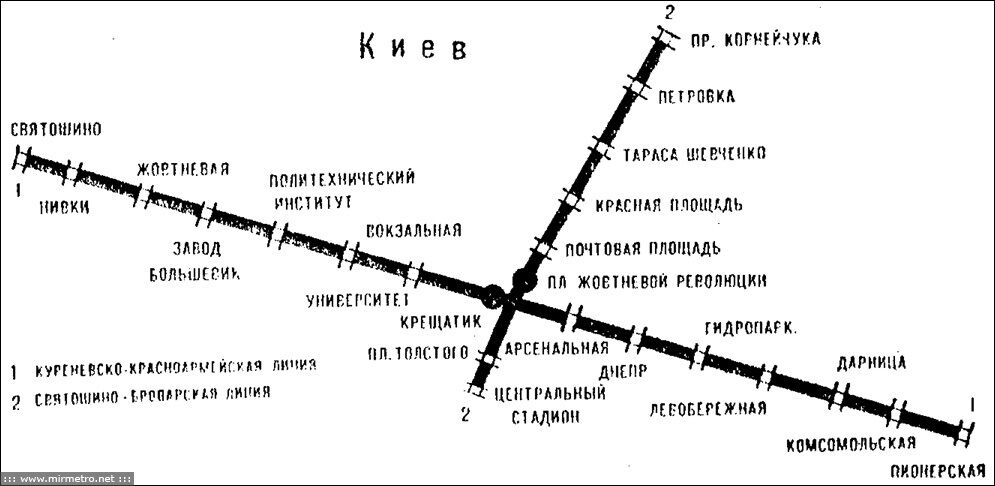 В сети появились редкие схемы киевского метро: с 1958 по 2015 годы