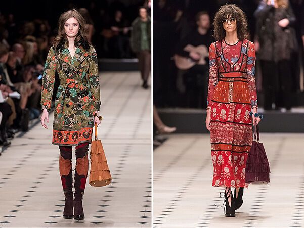 Показ Burberry Prorsum: бахрома и стиль 70-ых возвращаются