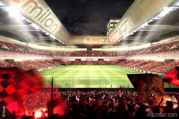 "Милан" потратит фантастическую сумму на новый стадион: фото шедевра