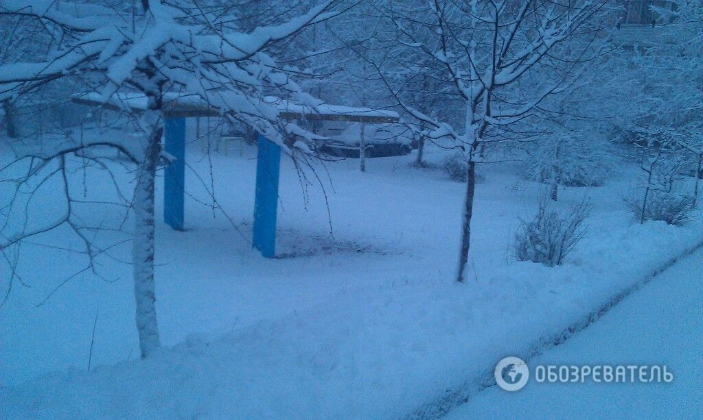 Киев парализовал снегопад: хроника событий, фото и видео