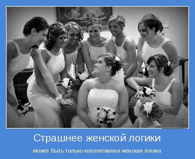 вредителей много, картинки демотиваторы про женскую логику сильно