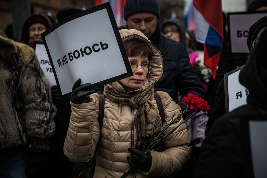 "Мы не боимся!" Как проходило шествие памяти Немцова в Москве: фоторепортаж